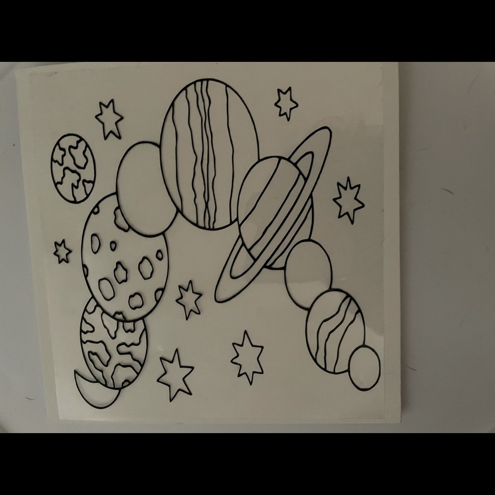 Ready to paint Solar system decor